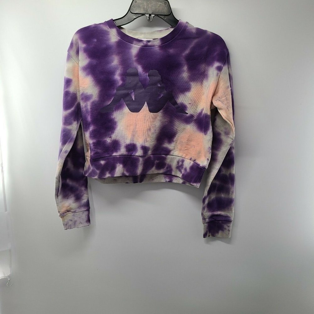 Kappa Active‎ Tie Dye Galz Cropped Sweatshirt, Women's Size XS NWOT